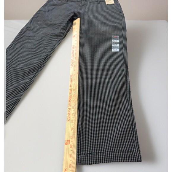 NEW Levis XX Chino Standard Taper Mens 33x32 Black Plaid Stretch Pants - Picture 7 of 8